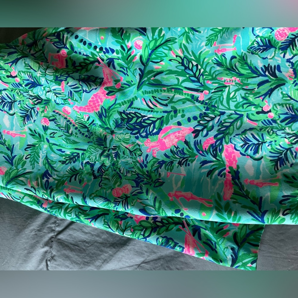 NWT Lilly Pulitzer Luxletic Tropical Print Shorts - Picture 4 of 7